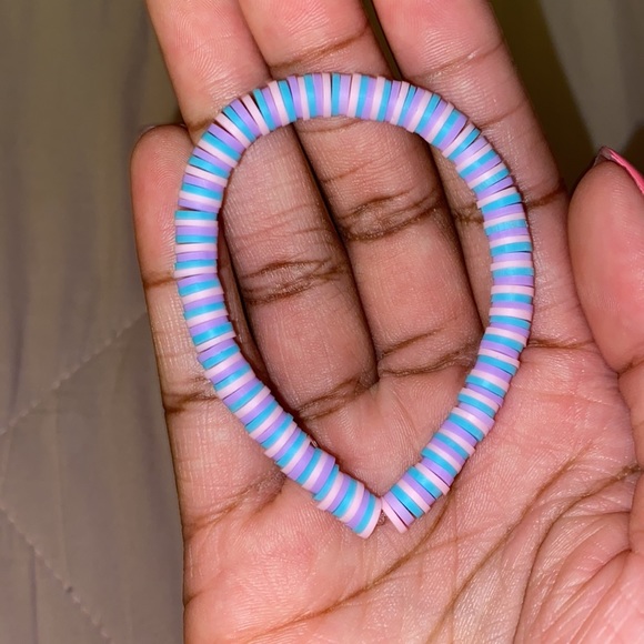 light pink, light blue and light purple bracelet - Picture 3 of 3